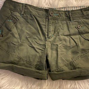 Green Cargo Free People Shorts